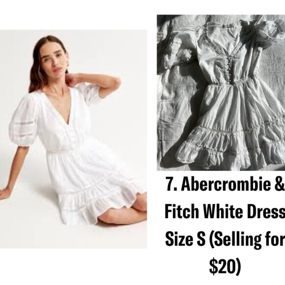 Abercrombie & Fitch White Dress - Picture 1 of 1